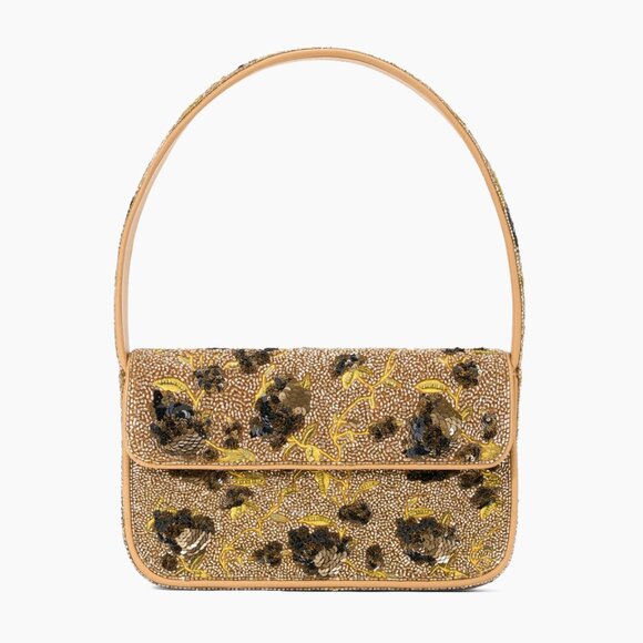 STAUD Handbags - Staud Tommy Beaded Shoulder Bag NWT Vintage Floral